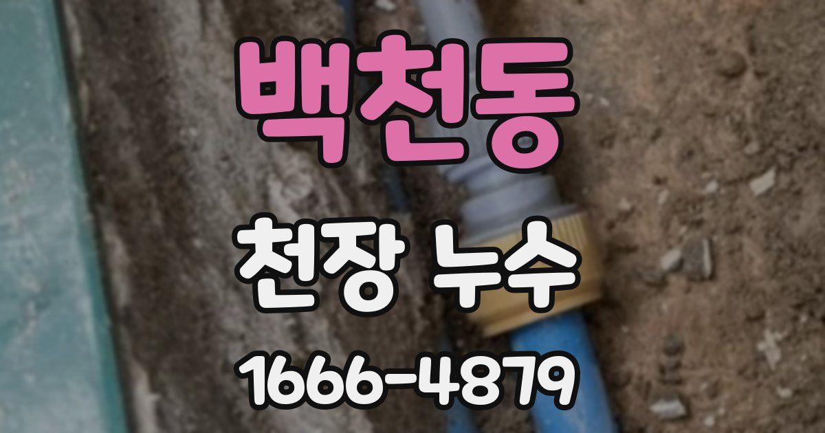 백천동 천장 누수