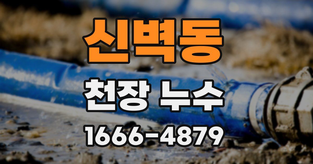 신벽동 천장 누수