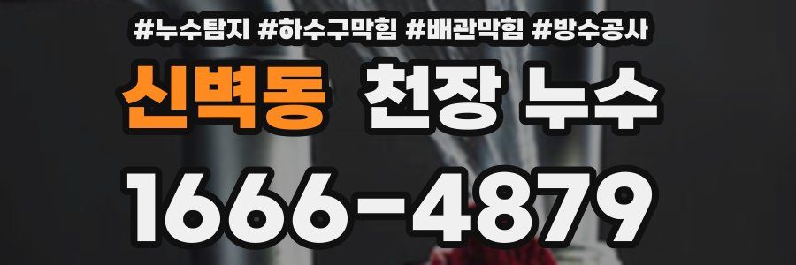 신벽동 천장 누수