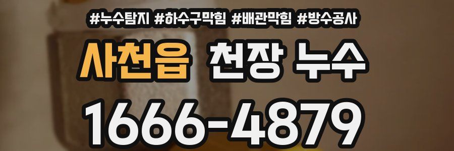 사천읍 천장 누수