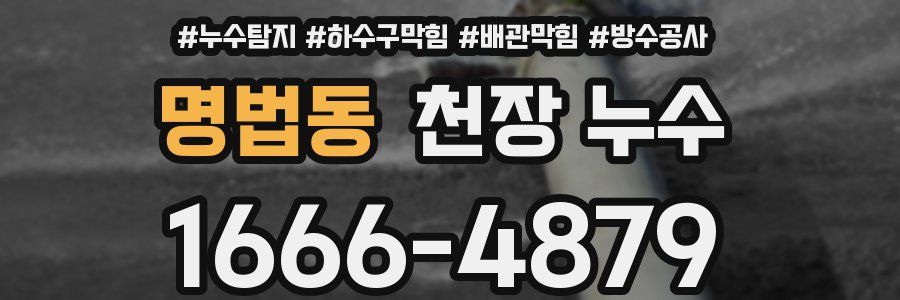 명법동 천장 누수