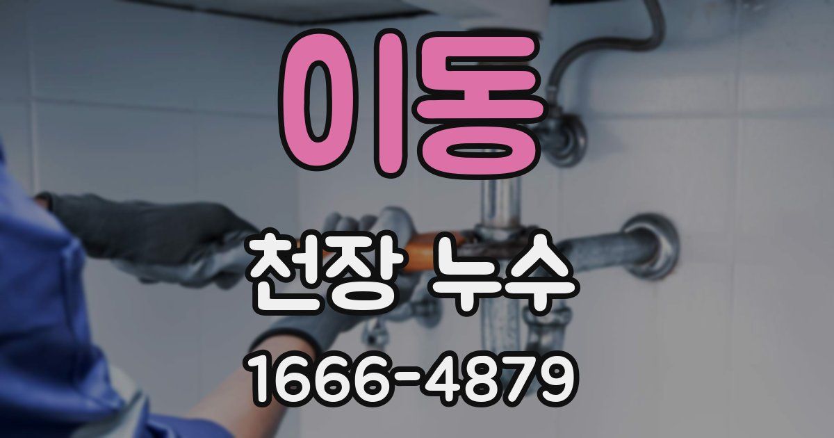 이동 천장 누수