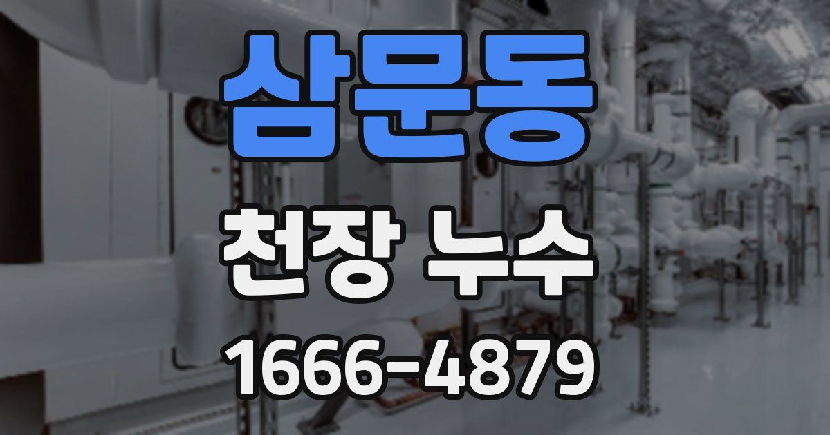삼문동 천장 누수