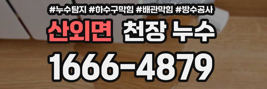 산외면 천장 누수