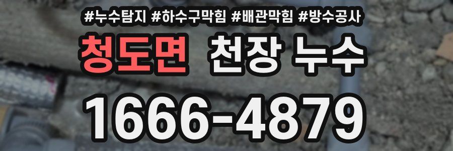 청도면 천장 누수