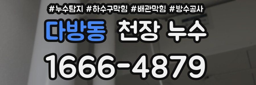 다방동 천장 누수