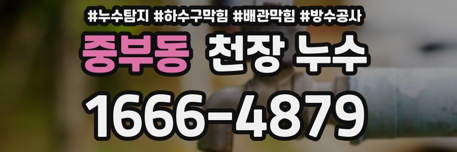 중부동 천장 누수