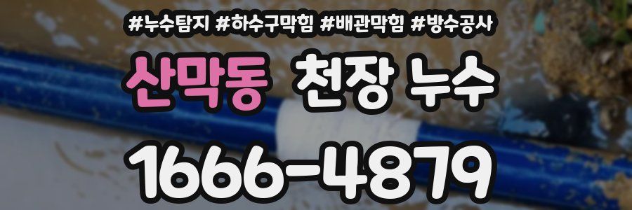 산막동 천장 누수