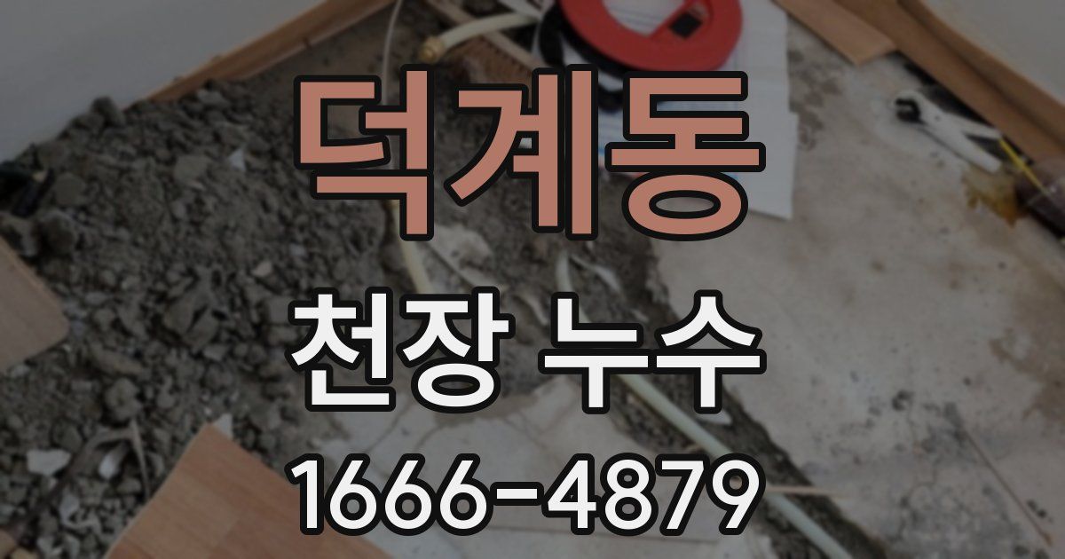 덕계동 천장 누수