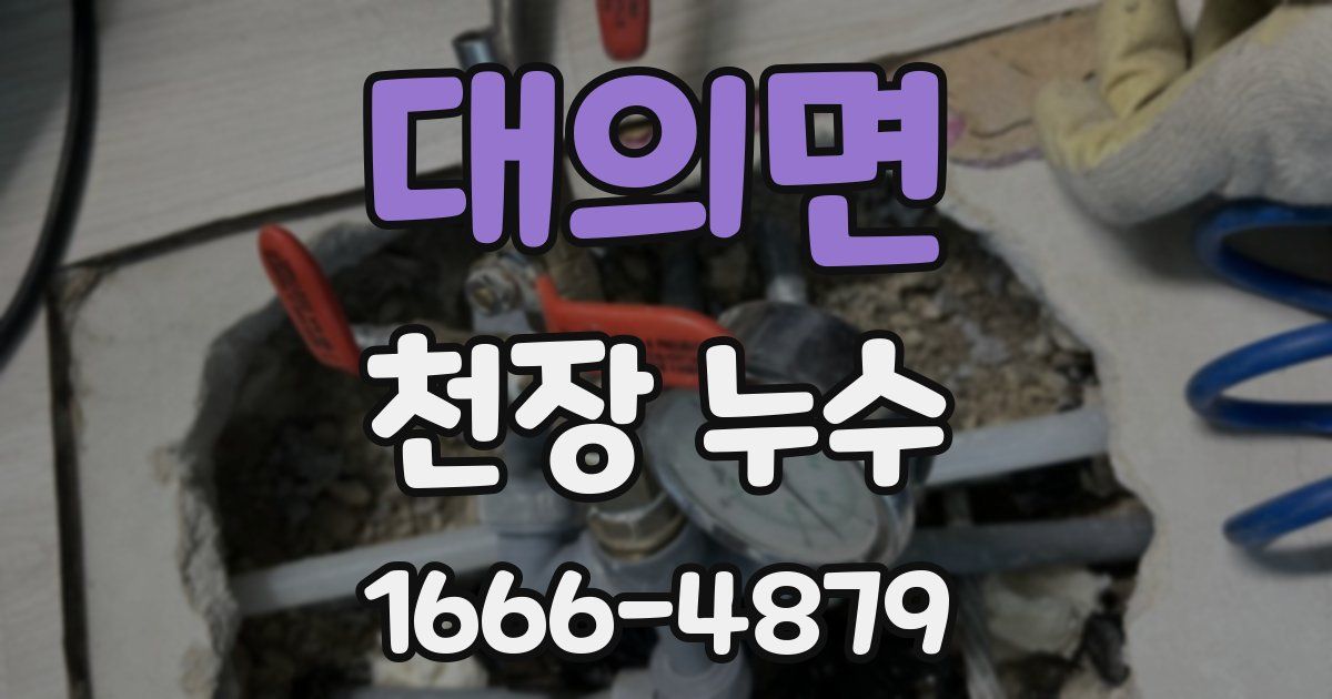 대의면 천장 누수