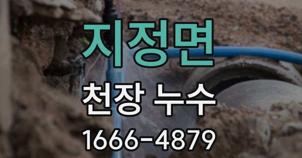 지정면 천장 누수