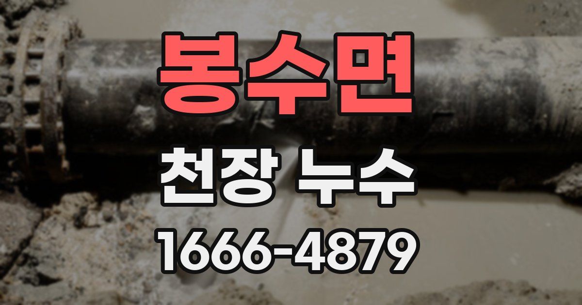 봉수면 천장 누수