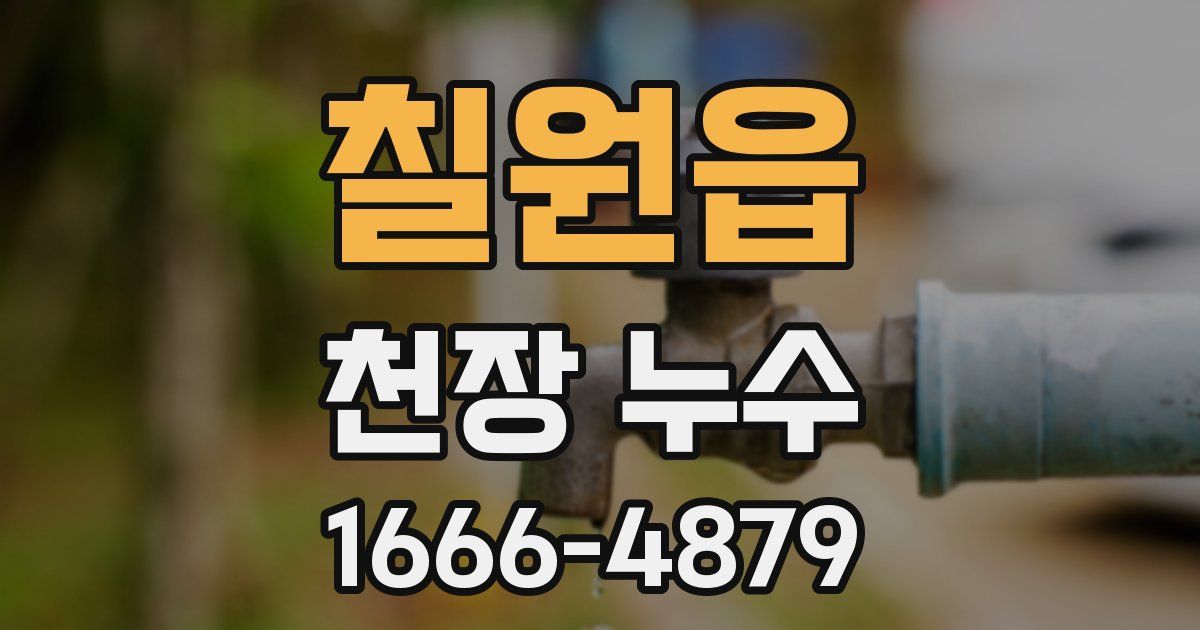 칠원읍 천장 누수