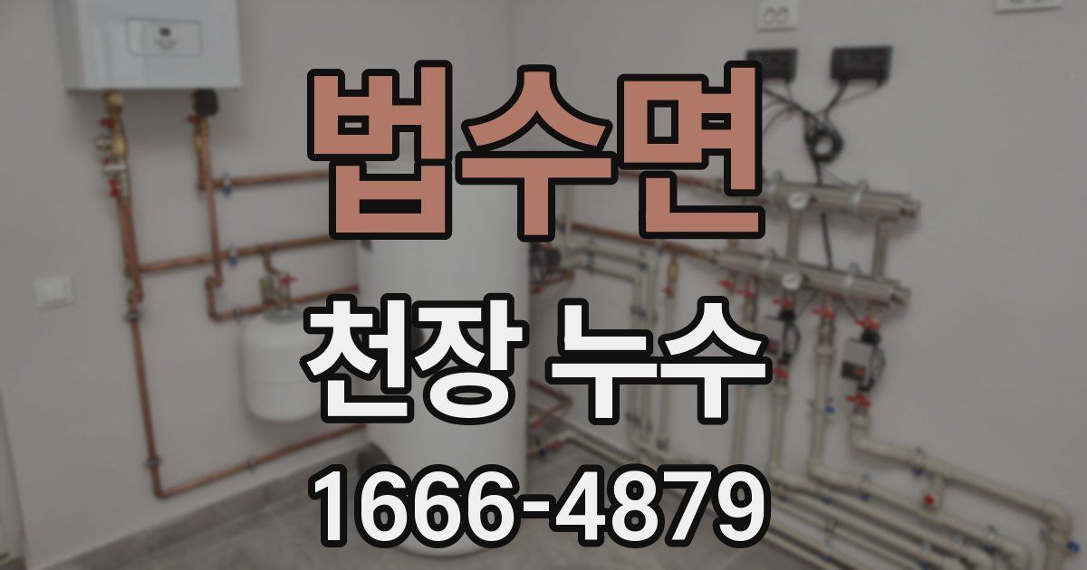 법수면 천장 누수