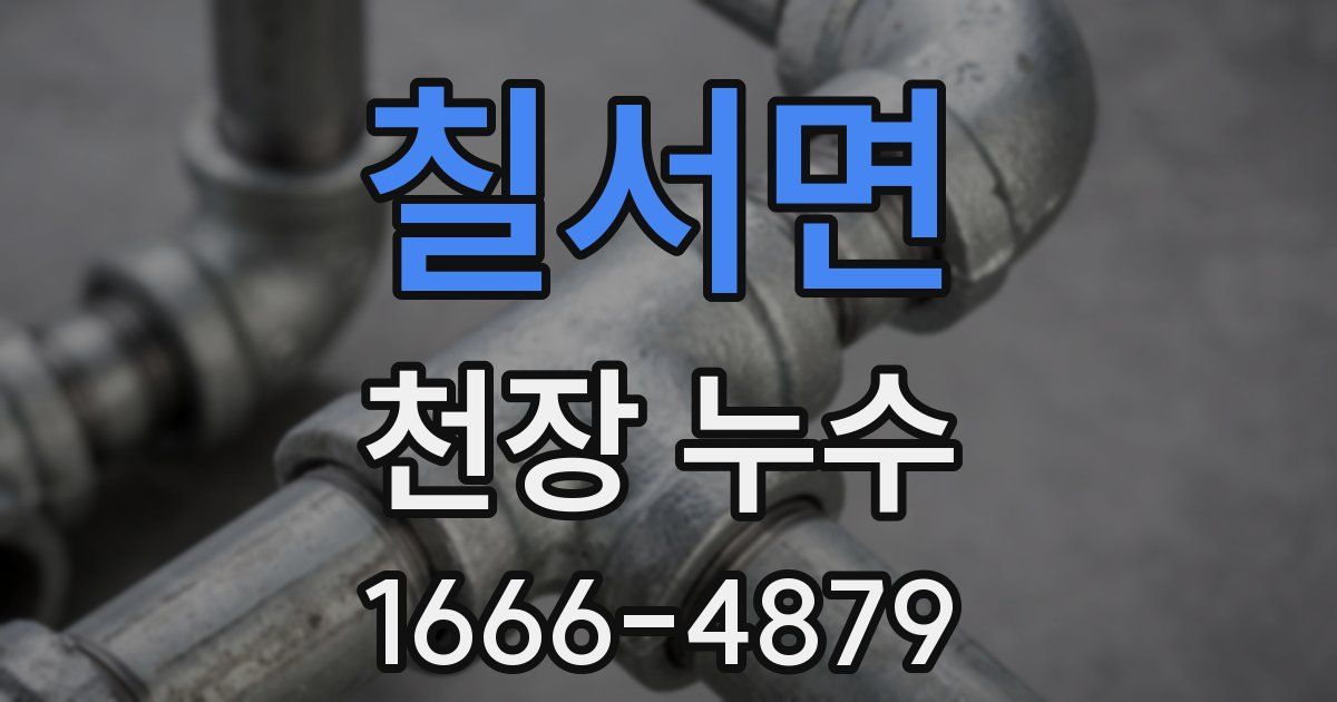 칠서면 천장 누수