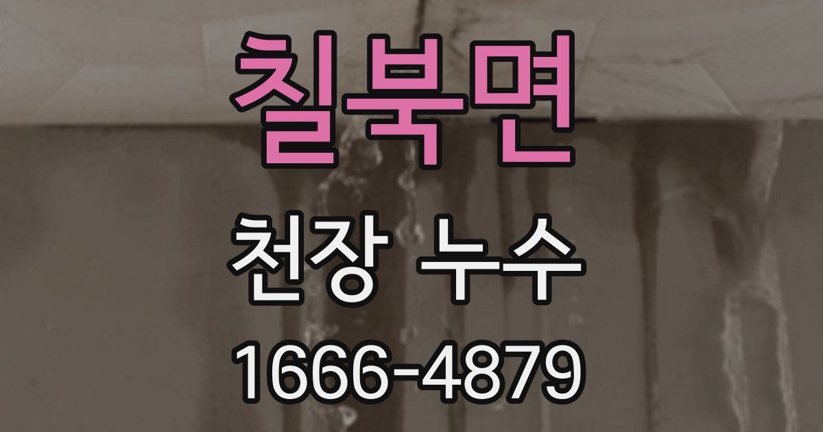 칠북면 천장 누수