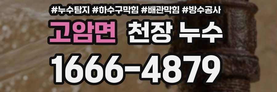 고암면 천장 누수