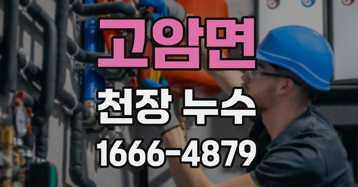 고암면 천장 누수