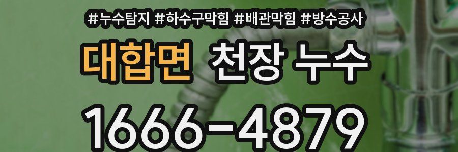 대합면 천장 누수