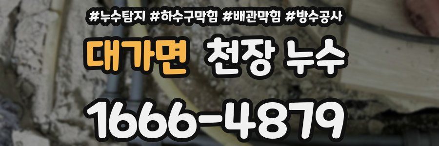 대가면 천장 누수