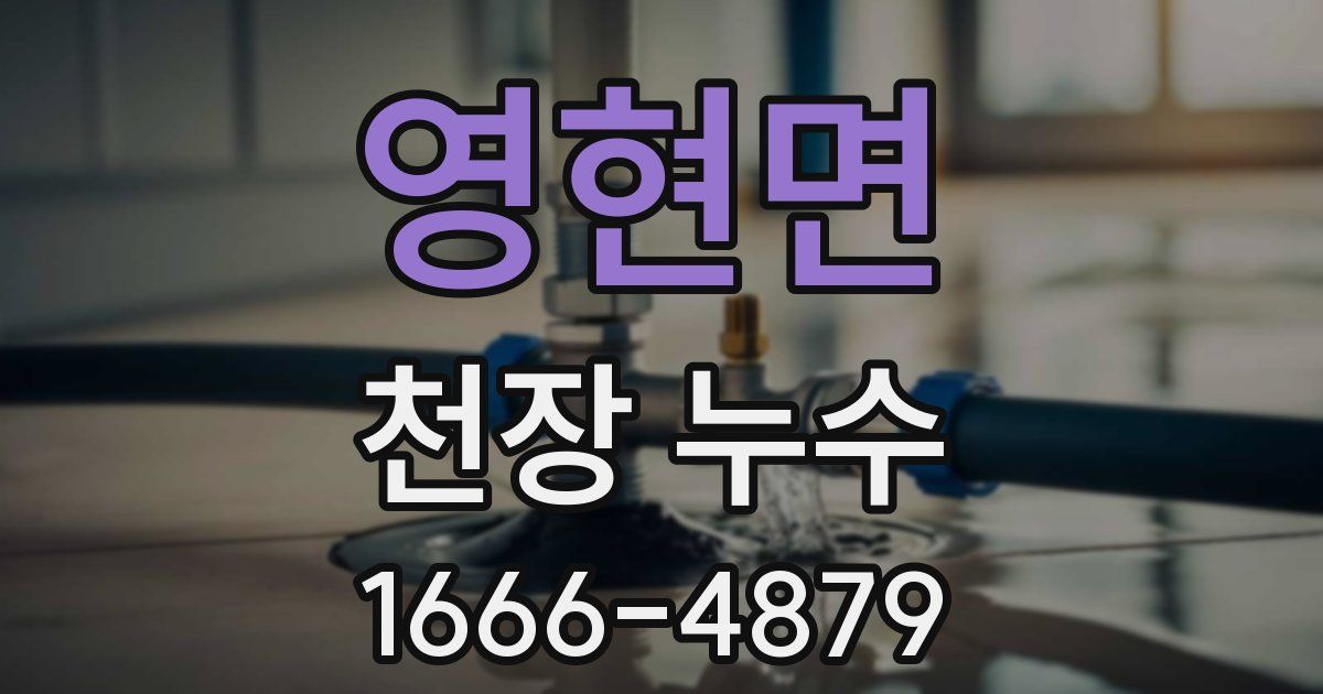 영현면 천장 누수