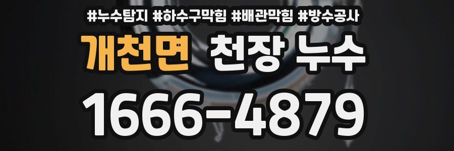 개천면 천장 누수