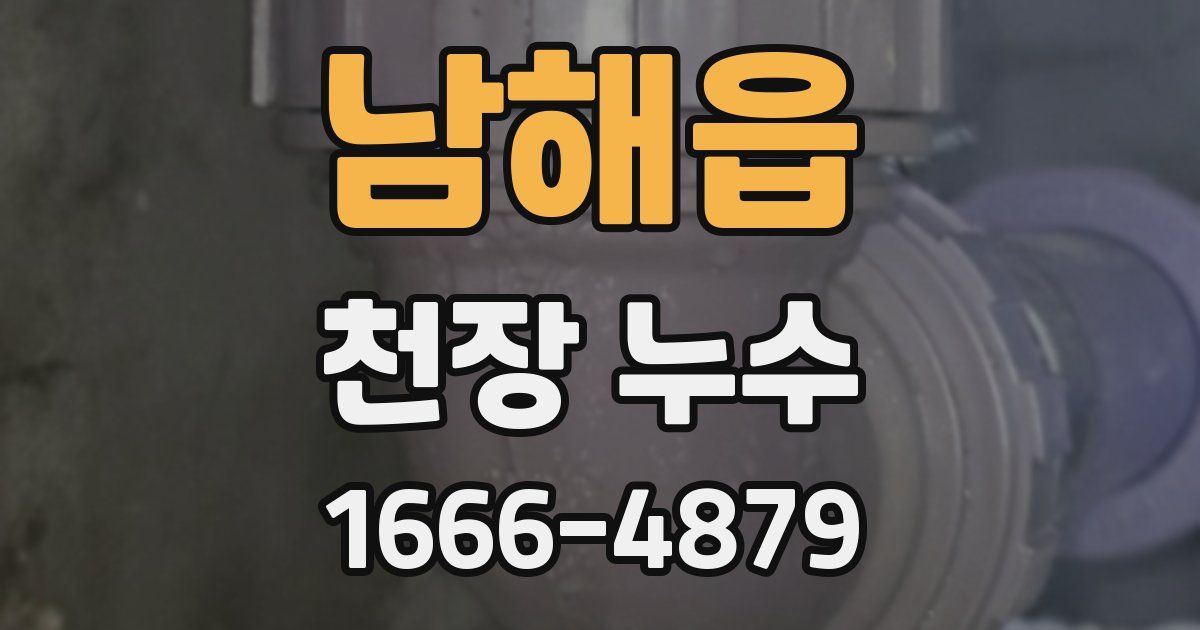 남해읍 천장 누수