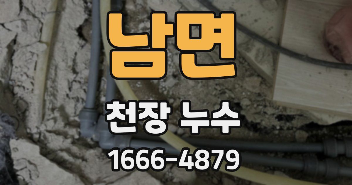 남면 천장 누수