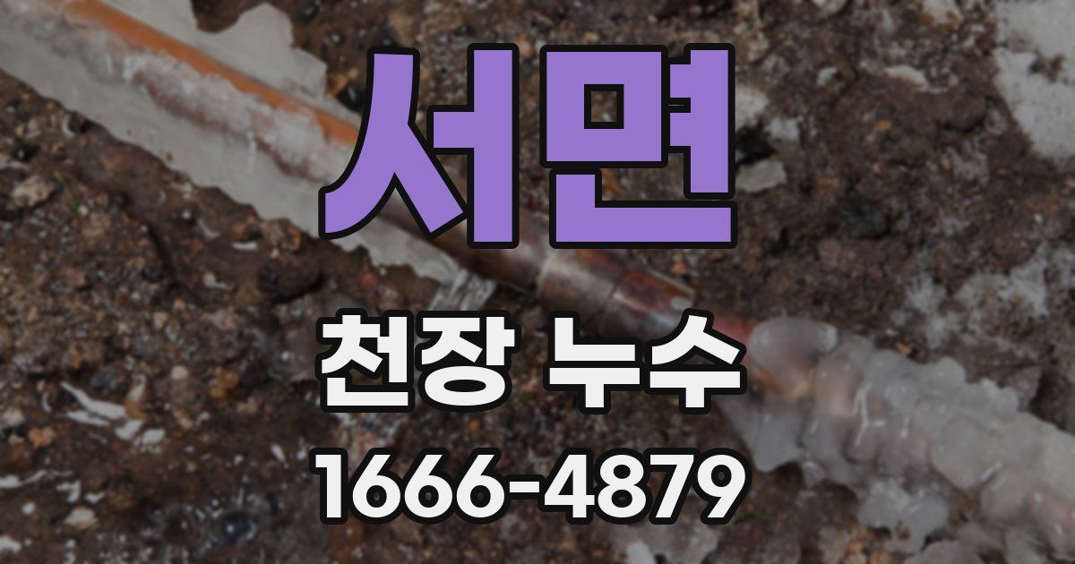 서면 천장 누수