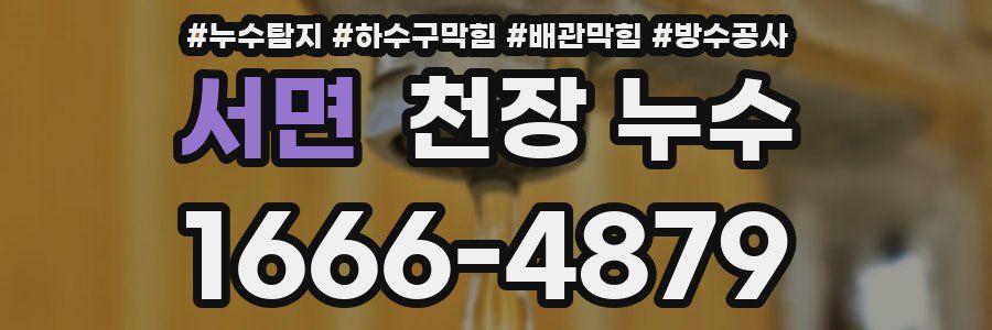 서면 천장 누수
