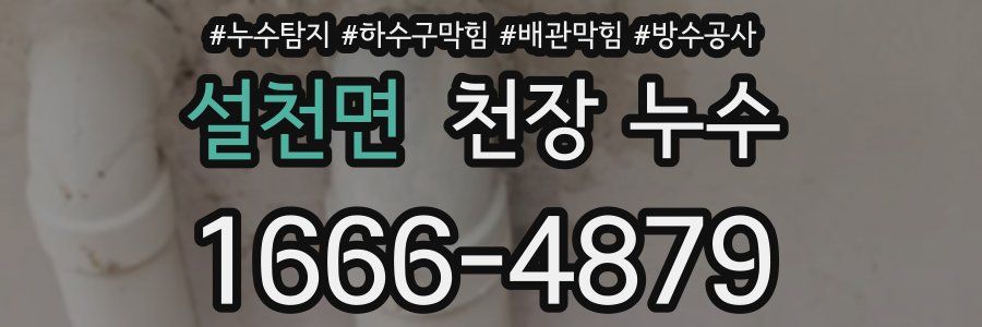 설천면 천장 누수
