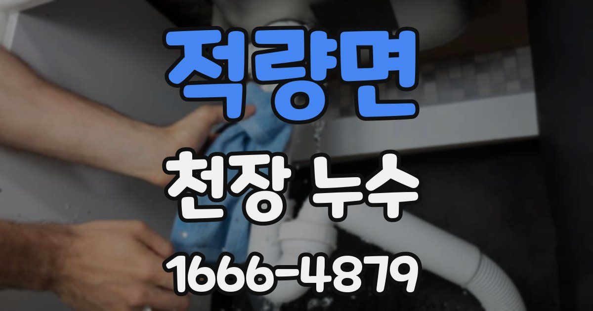 적량면 천장 누수