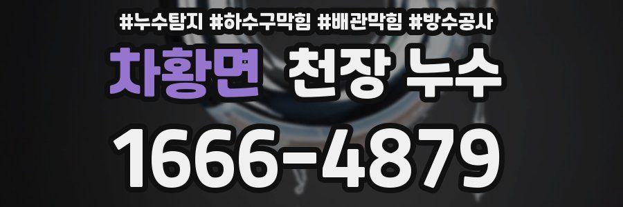 차황면 천장 누수