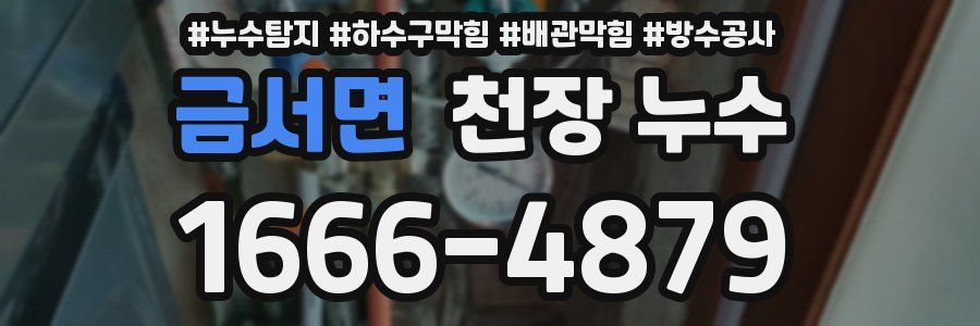금서면 천장 누수