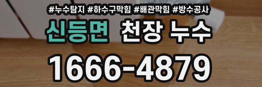 신등면 천장 누수