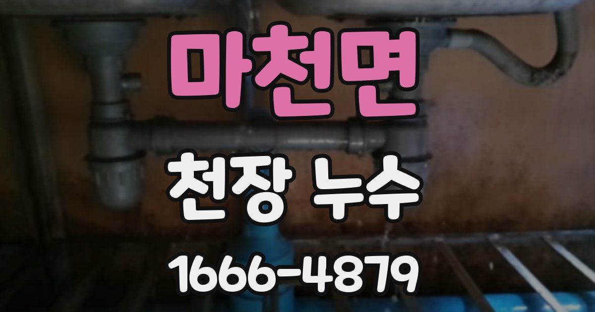 마천면 천장 누수