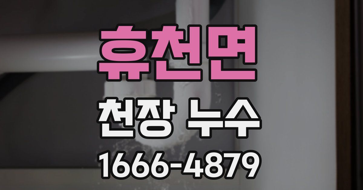 휴천면 천장 누수
