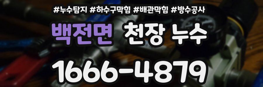 백전면 천장 누수