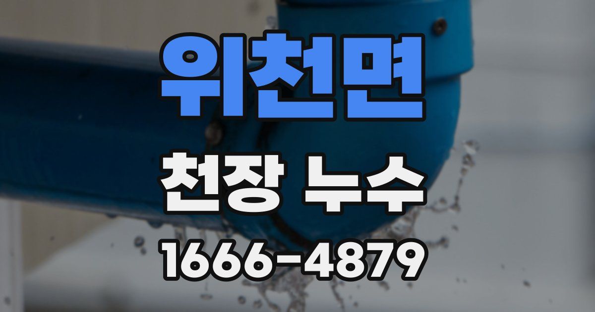 위천면 천장 누수