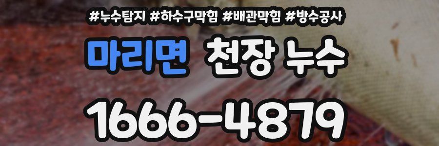 마리면 천장 누수