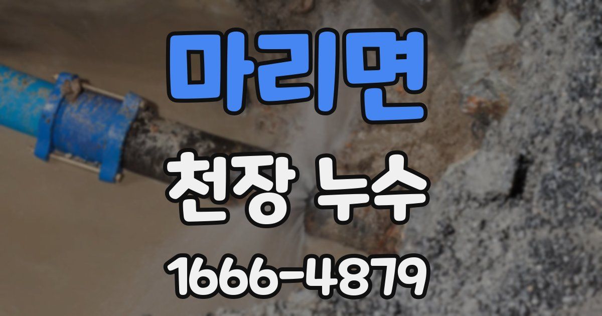 마리면 천장 누수