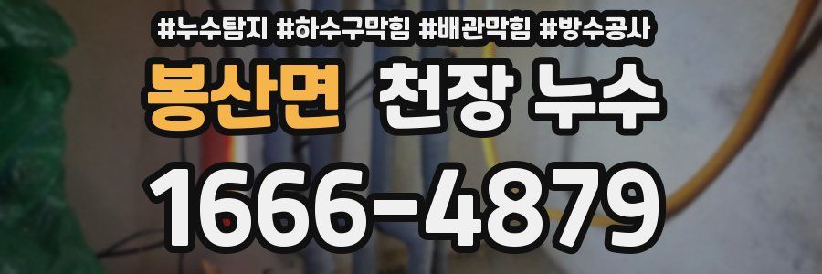 봉산면 천장 누수