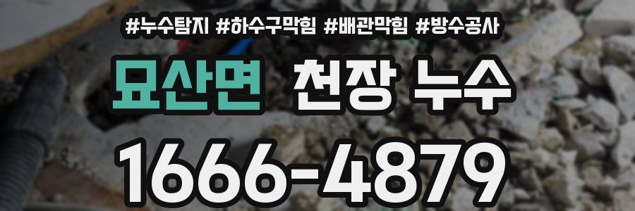 묘산면 천장 누수