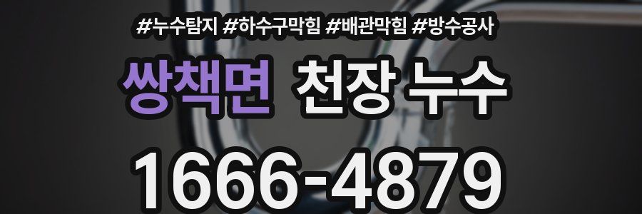 쌍책면 천장 누수
