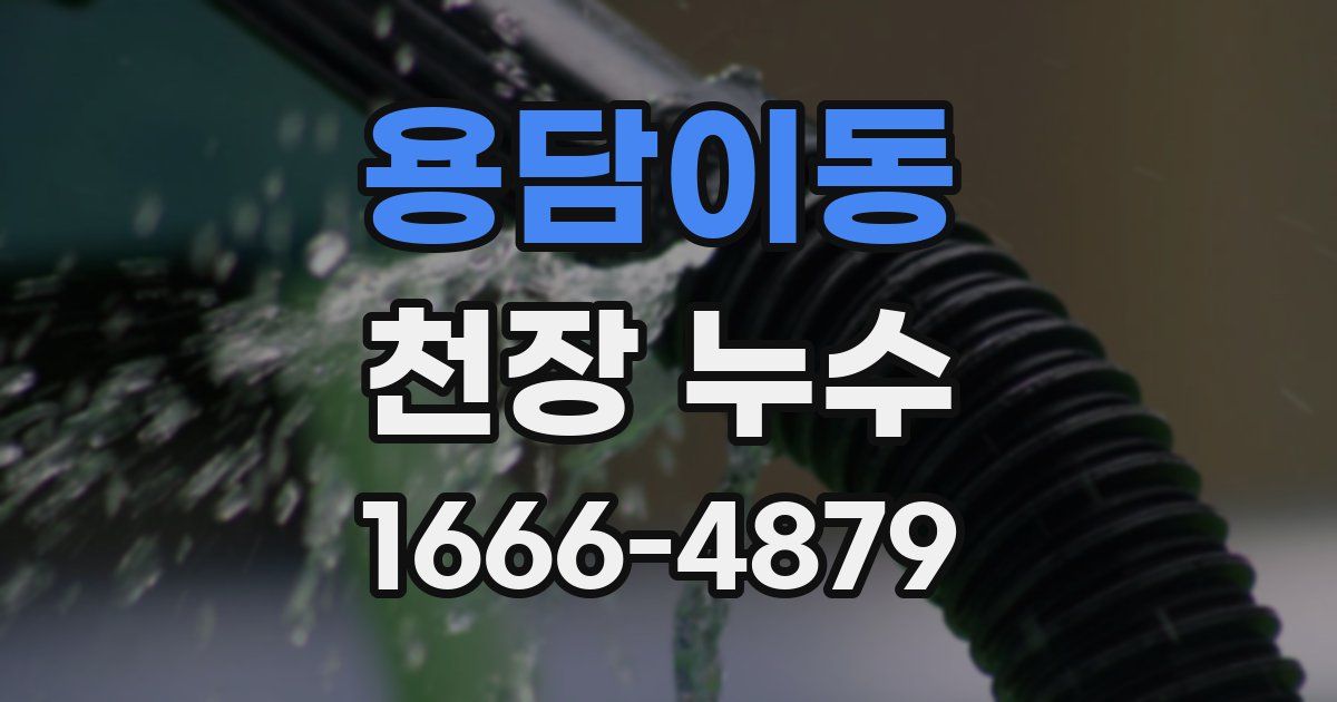 용담이동 천장 누수