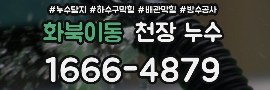 화북이동 천장 누수