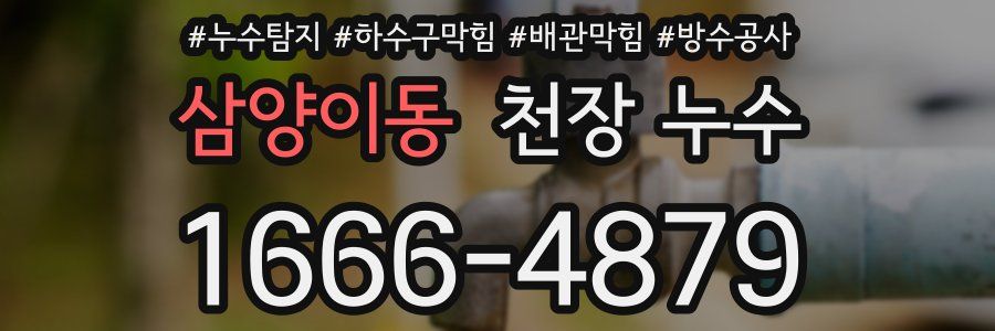 삼양이동 천장 누수