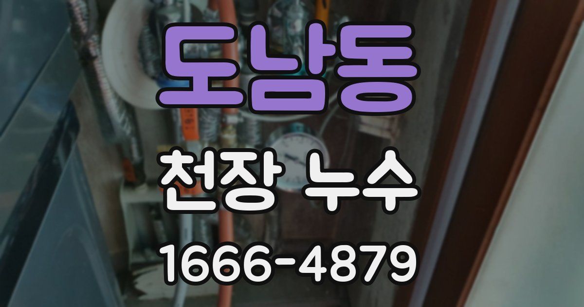 도남동 천장 누수