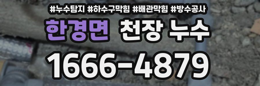 한경면 천장 누수