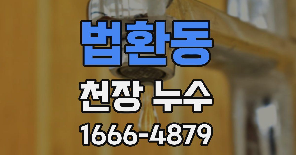 법환동 천장 누수